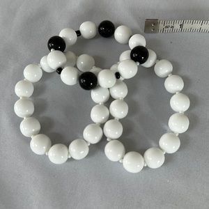 Vintage glass bead stretch bracelets